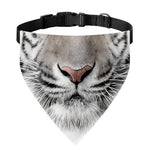 White Tiger Portrait Print Over The Collar Dog Bandana