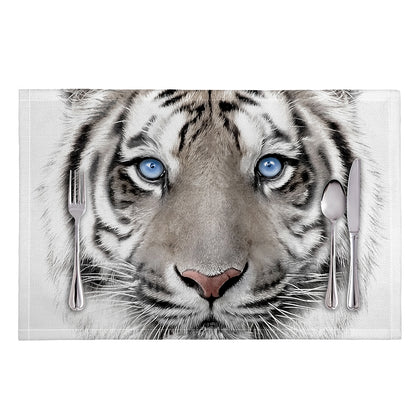 White Tiger Portrait Print Placemat