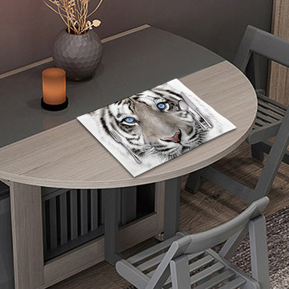 White Tiger Portrait Print Placemat