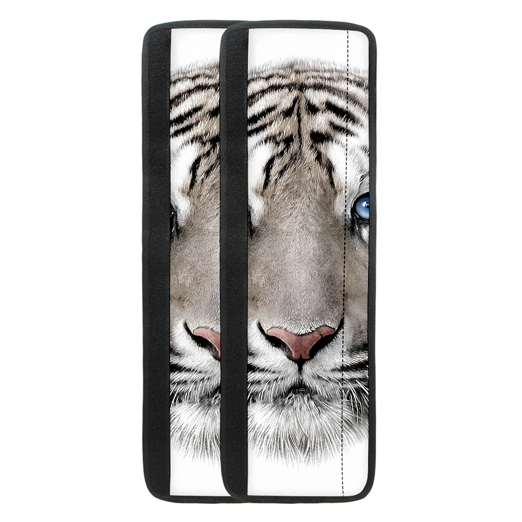 White Tiger Portrait Print Refrigerator Handle Covers