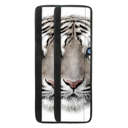 White Tiger Portrait Print Refrigerator Handle Covers