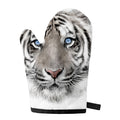White Tiger Portrait Print Single Oven Mitt