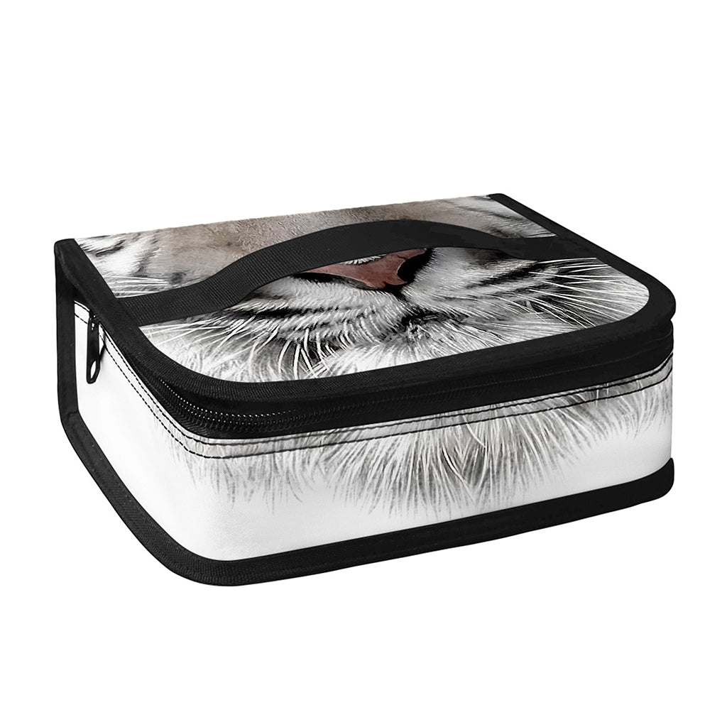 White Tiger Portrait Print Small Lunch Bag