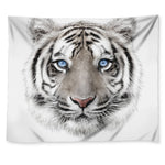 White Tiger Portrait Print Tapestry
