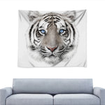 White Tiger Portrait Print Tapestry