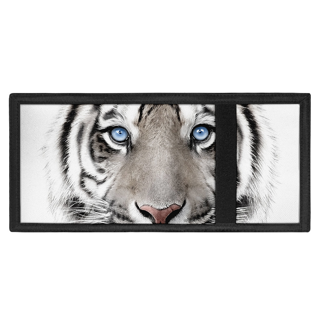 White Tiger Portrait Print Trifold Wallet