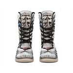 White Tiger Portrait Print Winter Boots