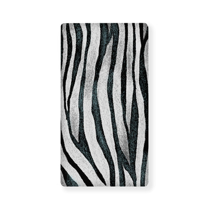 White Tiger Stripe Pattern Print Baby Crib Sheet