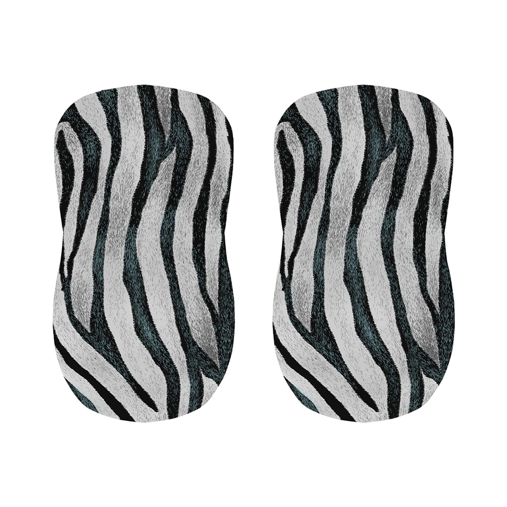 White Tiger Stripe Pattern Print Bar Stool Covers