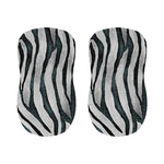 White Tiger Stripe Pattern Print Bar Stool Covers