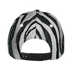 White Tiger Stripe Pattern Print Baseball Cap