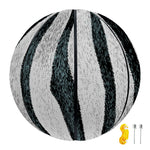 White Tiger Stripe Pattern Print Basketball