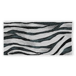 White Tiger Stripe Pattern Print Beach Towel