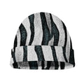 White Tiger Stripe Pattern Print Beanie