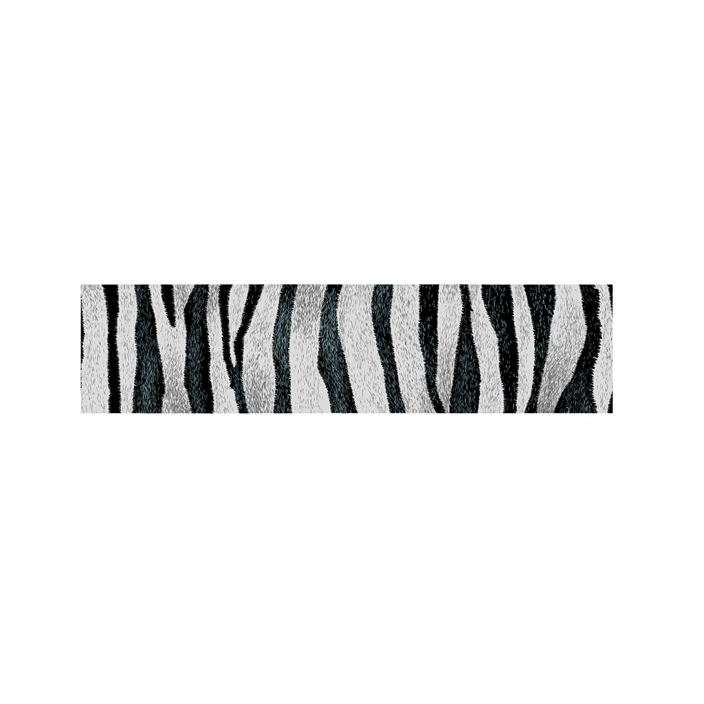 White Tiger Stripe Pattern Print Bed Runner