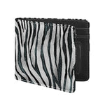 White Tiger Stripe Pattern Print Bifold Wallet
