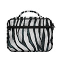 White Tiger Stripe Pattern Print Briefcase Bible Bag