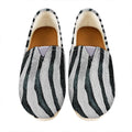 White Tiger Stripe Pattern Print Casual Shoes