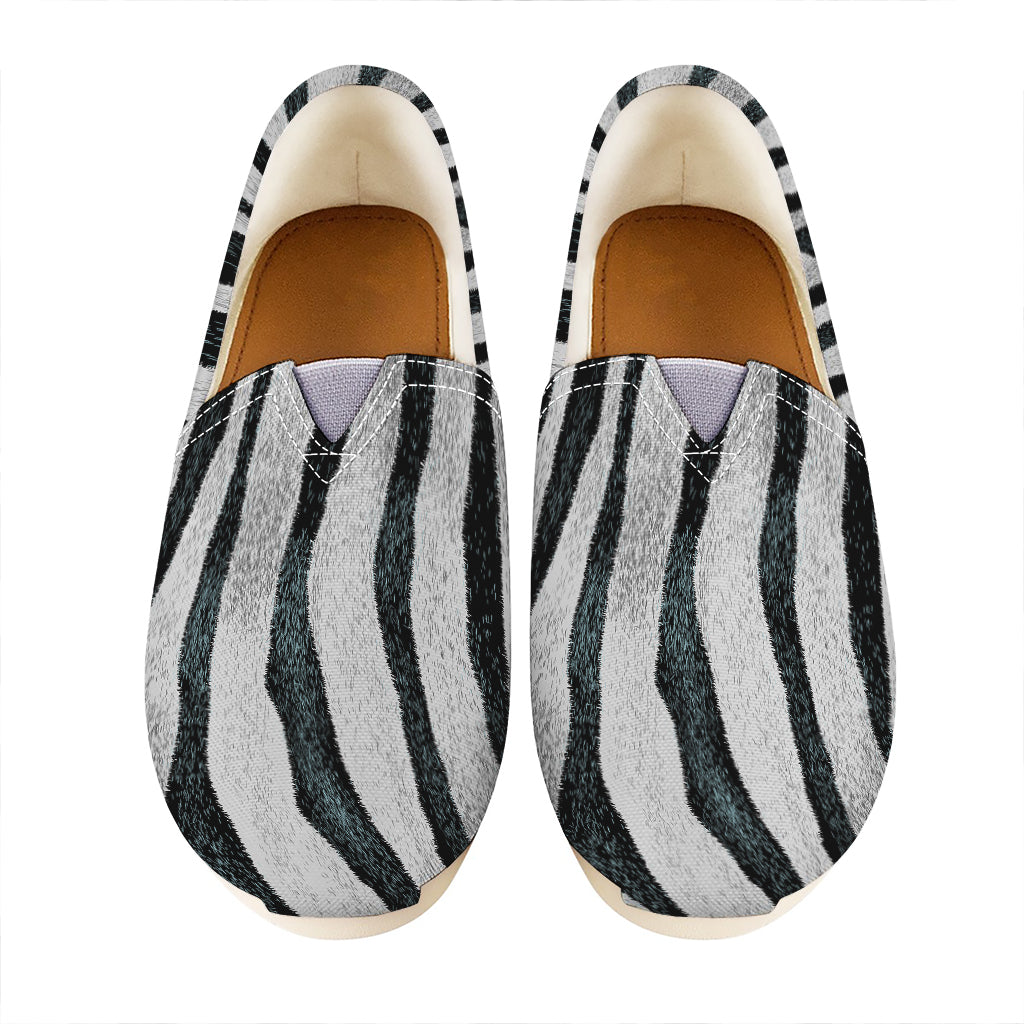 White Tiger Stripe Pattern Print Casual Shoes