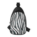 White Tiger Stripe Pattern Print Sling Bag