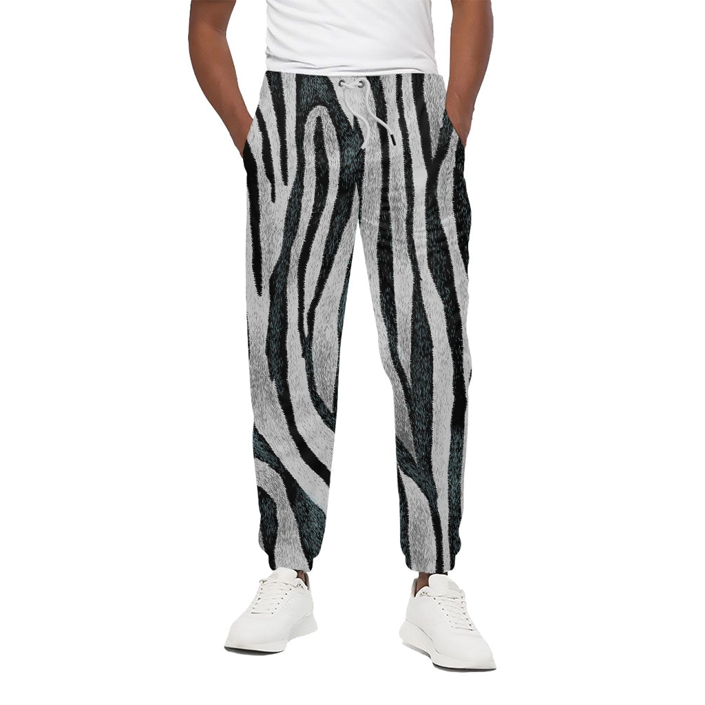 White Tiger Stripe Pattern Print Cotton Pants