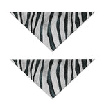 White Tiger Stripe Pattern Print Dog Bandana