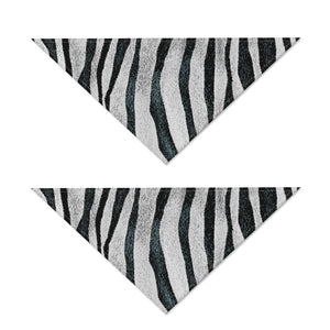 White Tiger Stripe Pattern Print Dog Bandana