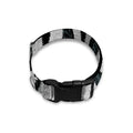 White Tiger Stripe Pattern Print Dog Collar