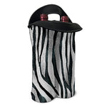 White Tiger Stripe Pattern Print Double Neoprene Wine Tote