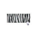 White Tiger Stripe Pattern Print Extended Mouse Pad