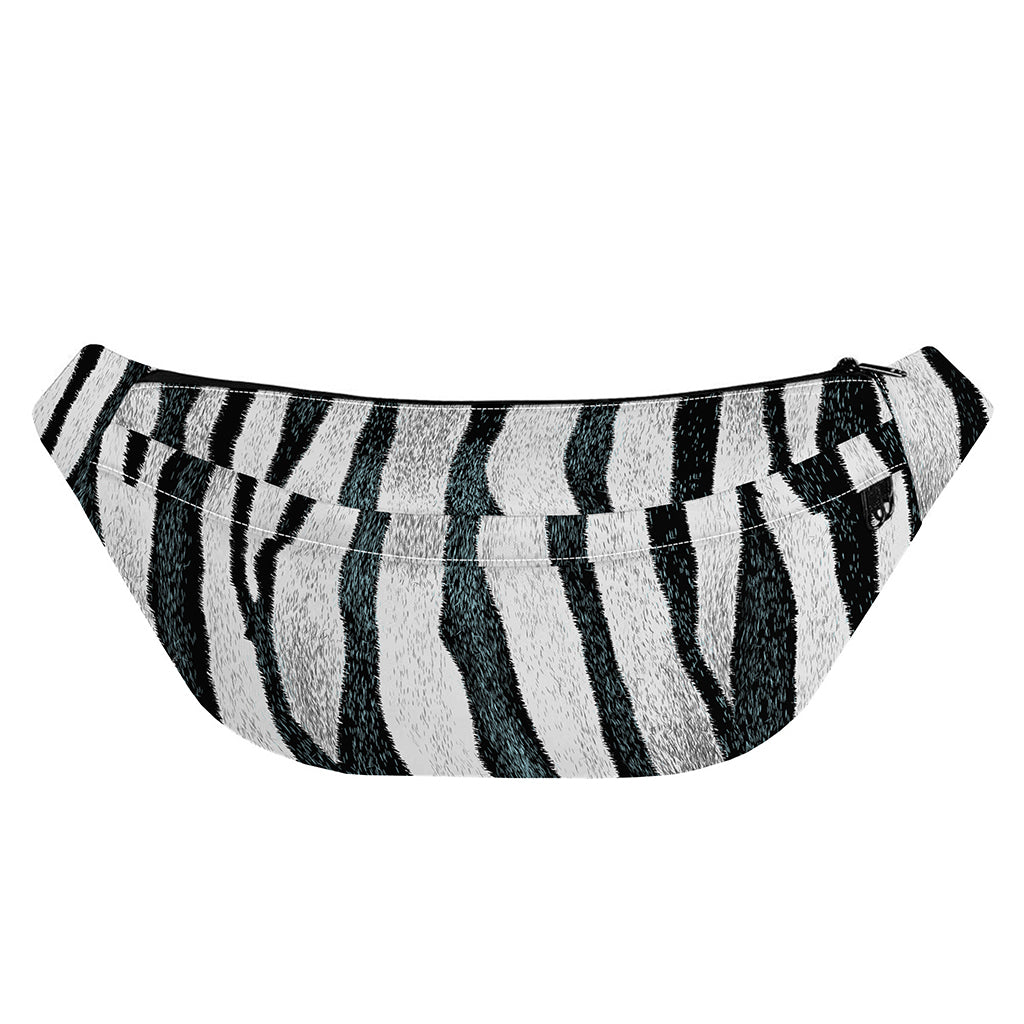 White Tiger Stripe Pattern Print Fanny Pack