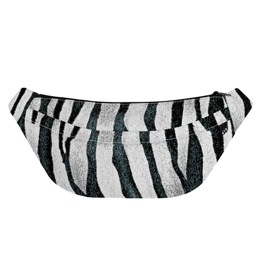 White Tiger Stripe Pattern Print Fanny Pack