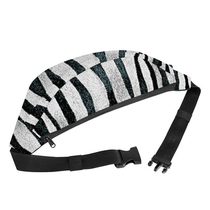 White Tiger Stripe Pattern Print Fanny Pack