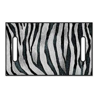 White Tiger Stripe Pattern Print Golf Cart Seat Cover