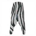 White Tiger Stripe Pattern Print Hammer Pants