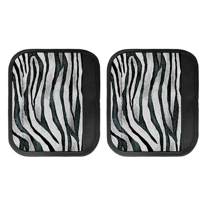 White Tiger Stripe Pattern Print Handle Covers