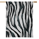 White Tiger Stripe Pattern Print House Flag
