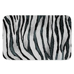 White Tiger Stripe Pattern Print Indoor Door Mat