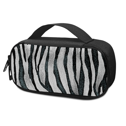 White Tiger Stripe Pattern Print Insulin Cooler Travel Case