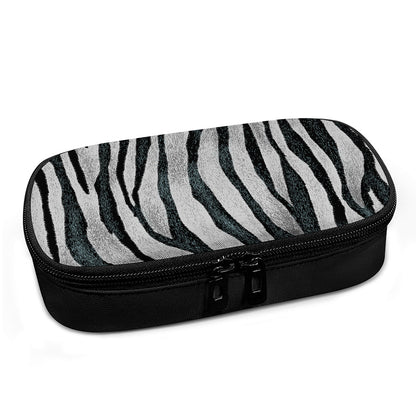 White Tiger Stripe Pattern Print Insulin Cooler Travel Case