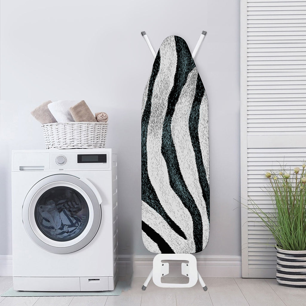 White Tiger Stripe Pattern Print Ironing Board Cover