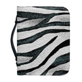 White Tiger Stripe Pattern Print Leather Bible Cover