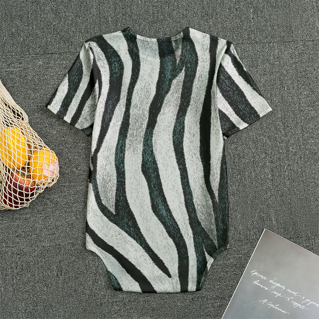 White Tiger Stripe Pattern Print Men's Bodysuit