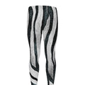 White Tiger Stripe Pattern Print Men's Leggings