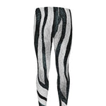 White Tiger Stripe Pattern Print Men's leggings