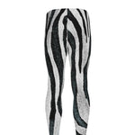 White Tiger Stripe Pattern Print Men's leggings