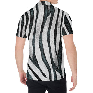 White Tiger Stripe Pattern Print Men's Shirt