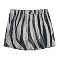 White Tiger Stripe Pattern Print Mesh Shorts