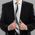 White Tiger Stripe Pattern Print Necktie