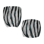 White Tiger Stripe Pattern Print Office Chair Cover
